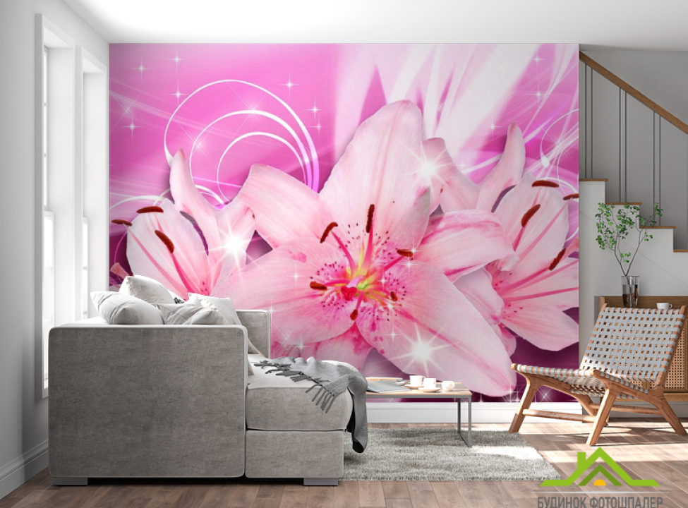 выбрать Фотошпалери Лілії 3д Каталог фотошпалер на стіну