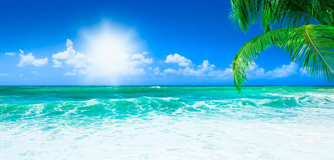 Фотошпалери Опівдні на узбережжі