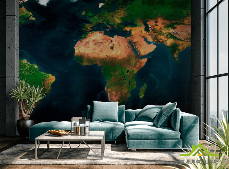 выбрать Фотошпалери Знімок з супутника Каталог фотошпалер на стіну