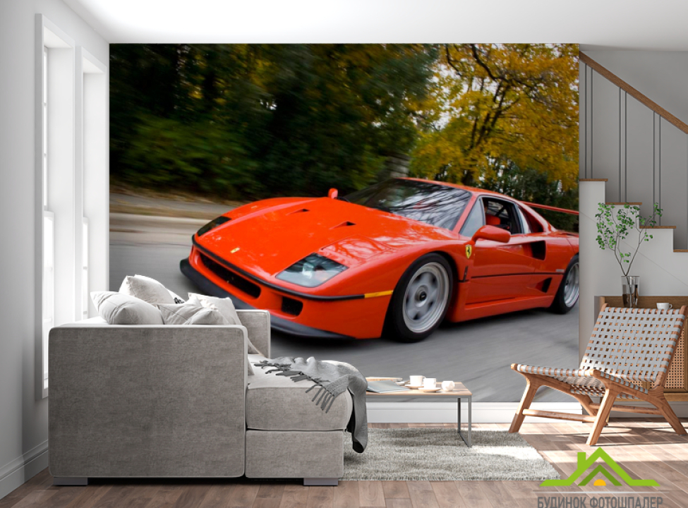 выбрать Фотошпалери Ferrari F40 Фотошпалери Транспорт на стіну
