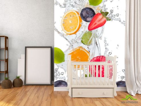 выбрать Фотообои фрукты с водой Фотообои, цвет: «вертикальная» на стену