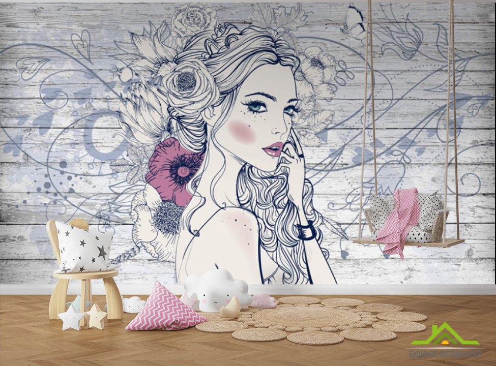 выбрать Фотообои Принт для девочки Фотообои для подростка на стену