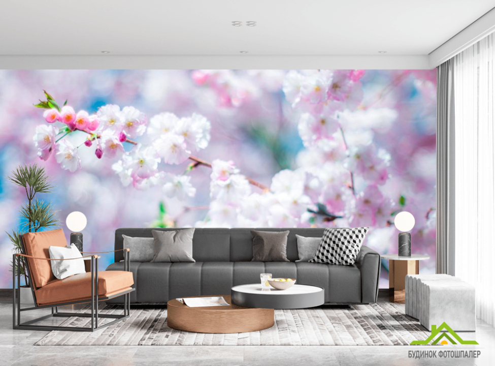 выбрать Фотообои Белые пушинки цветов Каталог фотообоев на стену
