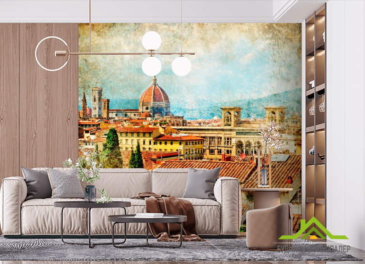 Фотошпалери Вид на старовинний місто