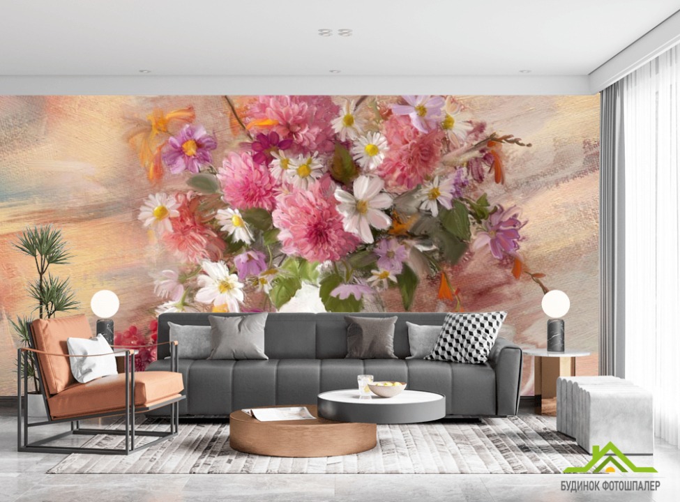 выбрать Фотообои картина цветы в вазе Каталог фотообоев на стену