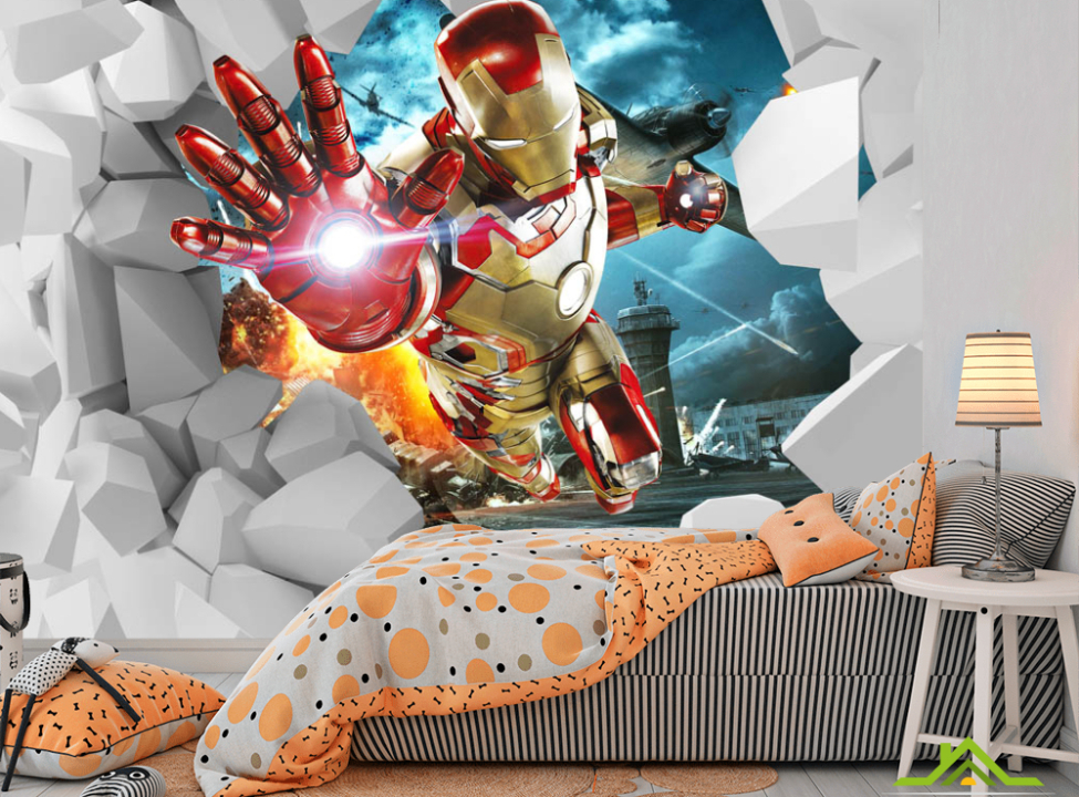 выбрать Фотообои Железный человек Фотообои в детскую на стену