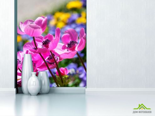 выбрать Фотообои Букет розовых тонколистников Фотообои Цветы на стену