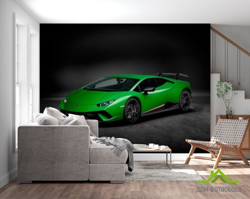 выбрать Фотообои Зеленая машина Фотообои Транспорт на стену