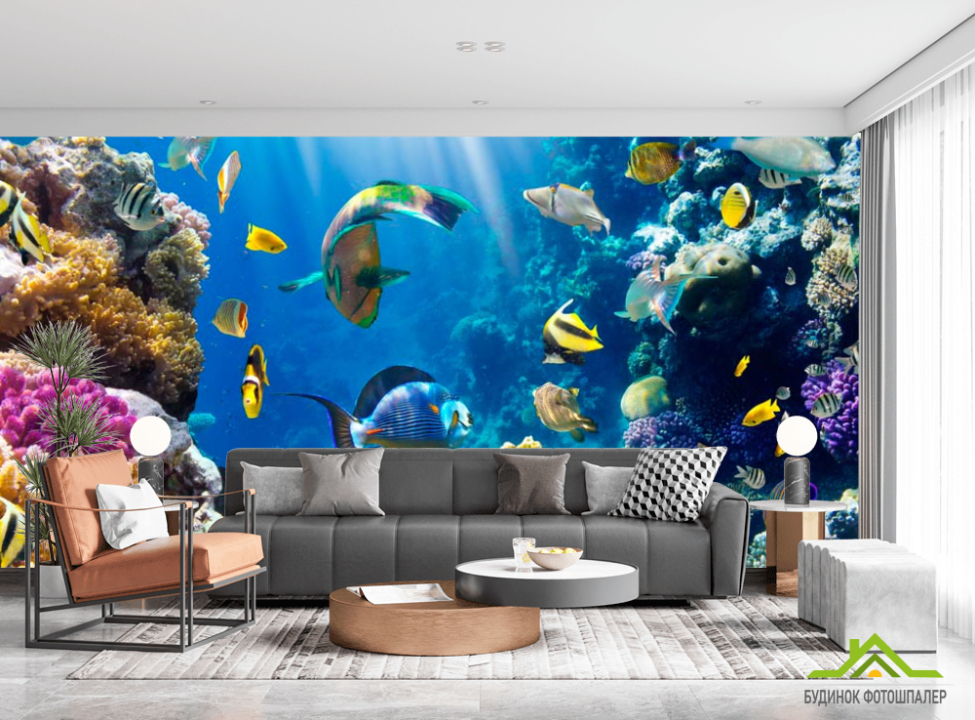 выбрать Фотообои Рыбки на морском дне Фотообои Море на стену