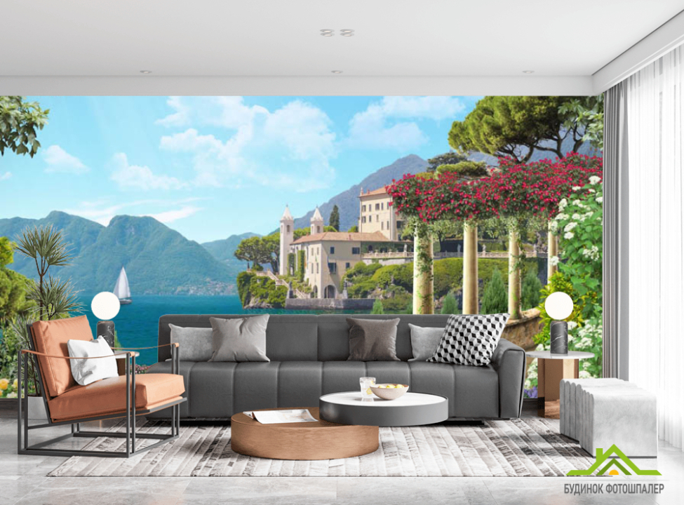 выбрать Фотошпалери Вид на комо Каталог фотошпалер на стіну