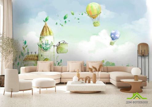 выбрать Фотообои Воздушные шары Фотообои Фотообои Иллюстрации: горизонталная, горизонтальная ориентация на стену