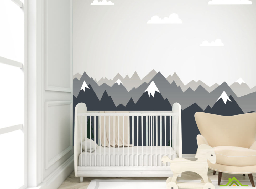 выбрать Фотообои Векторные горы в детскую Фотообои Little kids на стену