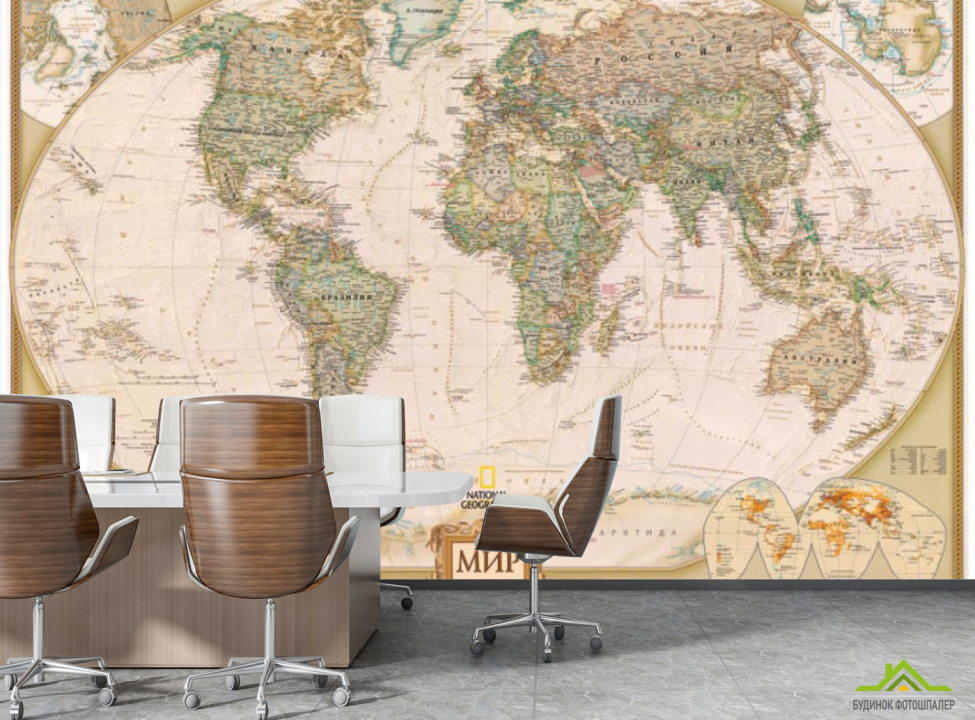 выбрать Фотошпалери Карта світу Каталог фотошпалер на стіну