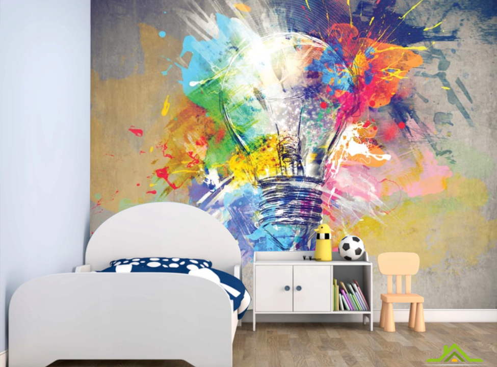 выбрать Фотошпалери Лампочка в стилі арт Каталог фотошпалер на стіну