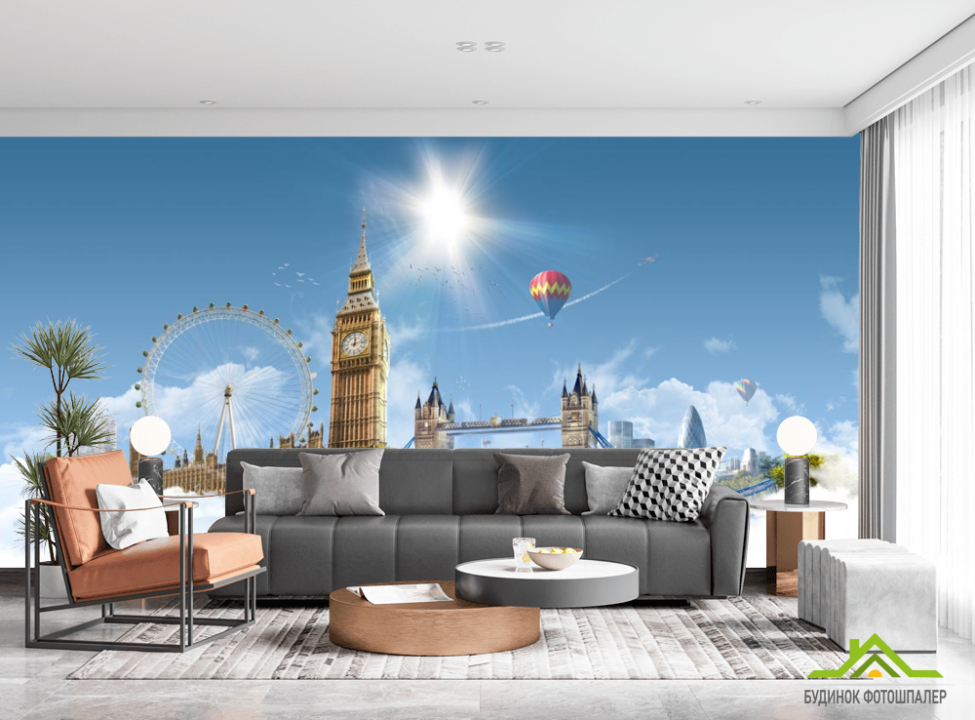 выбрать Фотошпалери Лондон воблаках Каталог фотошпалер на стіну