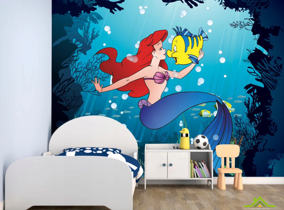 выбрать Фотошпалери Русалка і рибка Каталог фотошпалер на стіну