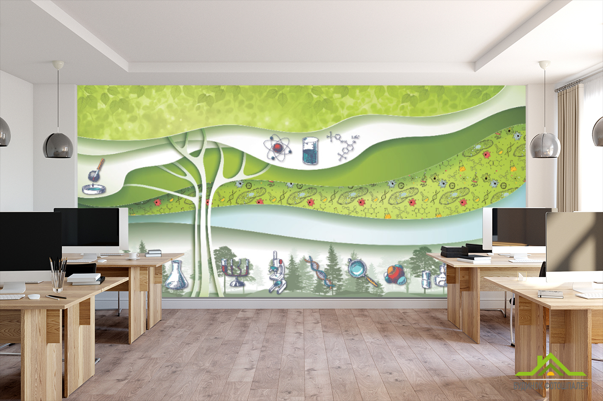 Фотообои Современный кабинет биологии