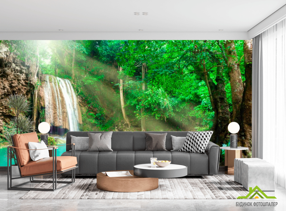 выбрать Фотообои Спокойная вода, лес Каталог фотообоев на стену