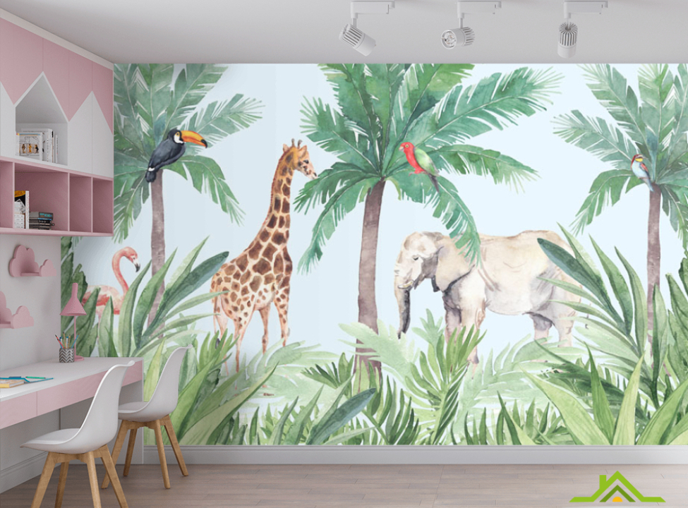 выбрать Фотошпалери Тропічні дитячі джунглі Каталог фотошпалер на стіну