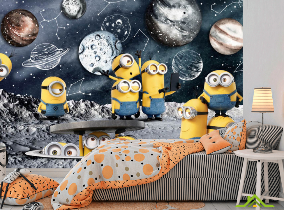 выбрать Фотошпалери міньйон 3d Каталог фотошпалер на стіну