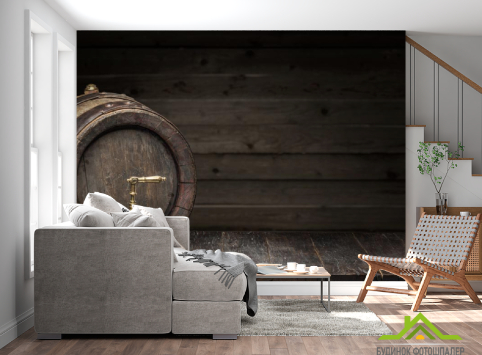 выбрать Фотообои бочка с краником Каталог фотообоев на стену