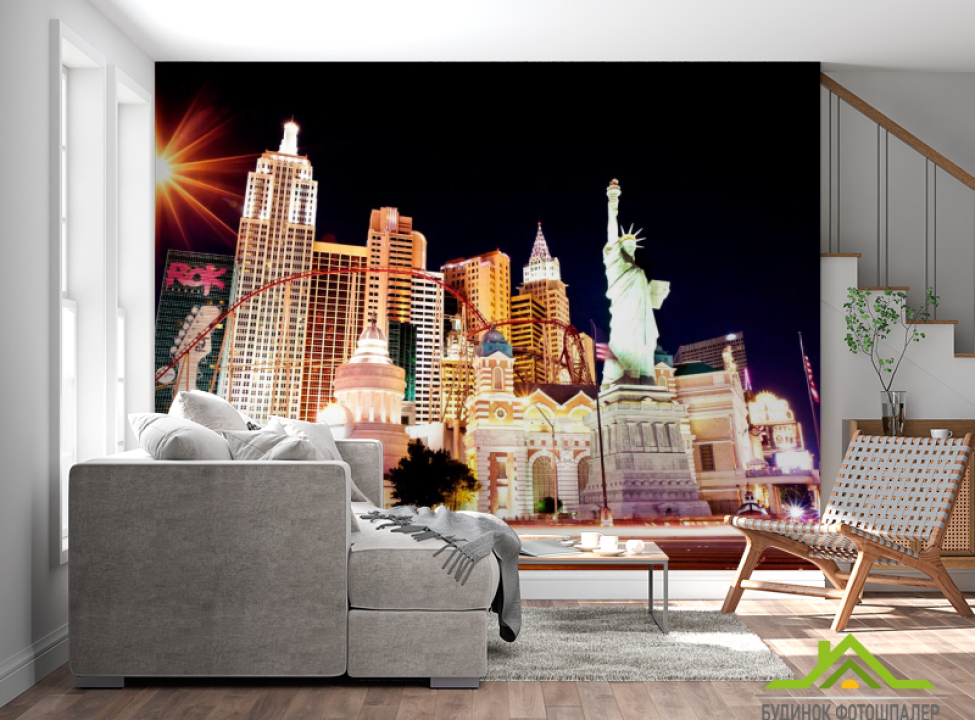 выбрать Фотошпалери Висотки, статуя свободи Фотошпалери Сучасний місто на стіну