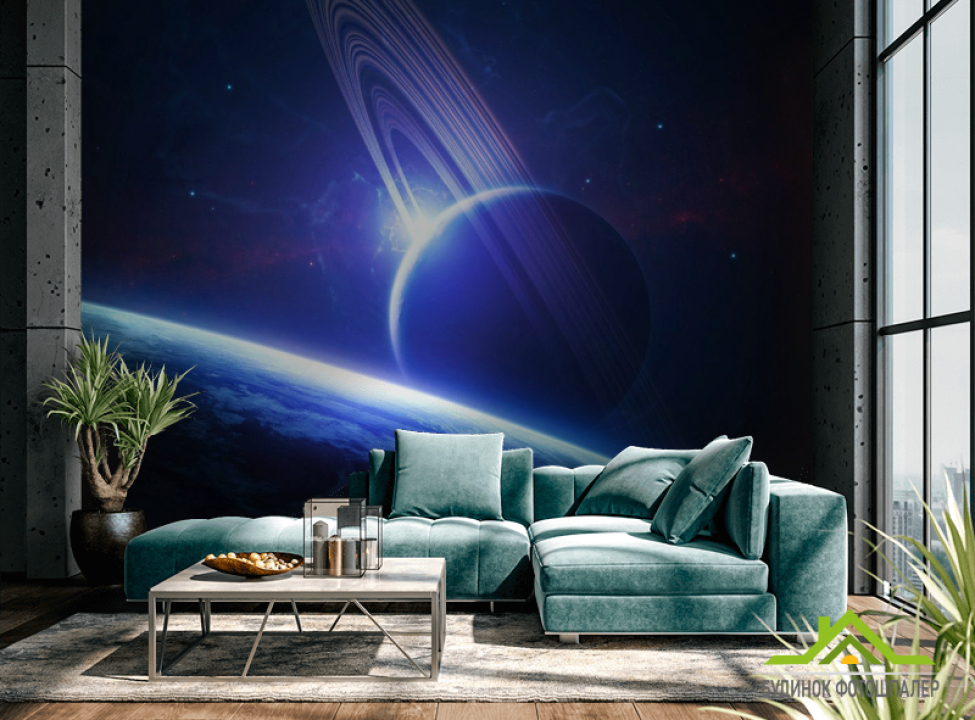 выбрать Фотошпалери Планета сатурн Каталог фотошпалер на стіну