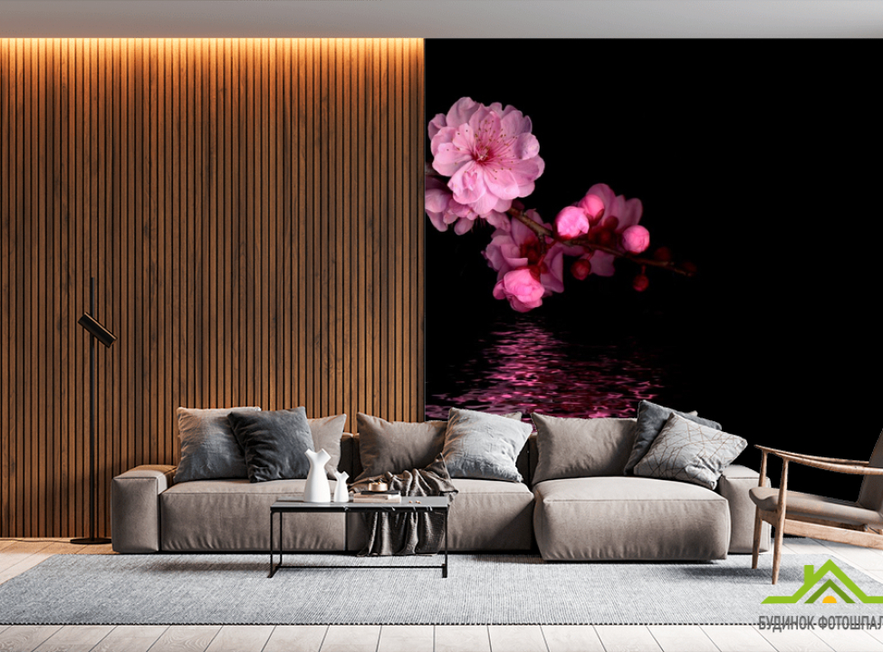 выбрать Фотообои Розовые цветы персика Каталог фотообоев на стену