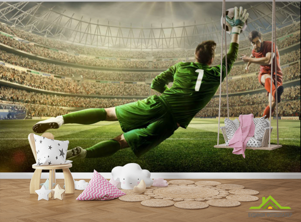 выбрать Фотообои Вратарь с мячём Каталог фотообоев на стену