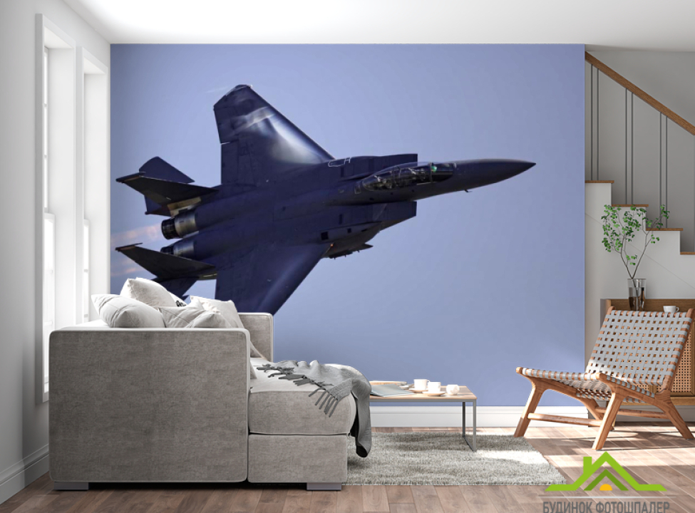 выбрать Фотообои Истребитель в небе Каталог фотообоев на стену