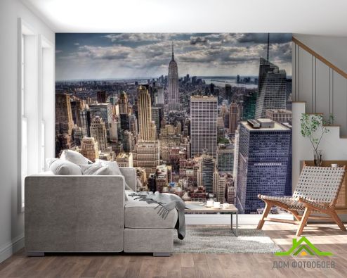 выбрать Фотообои Тучи свет New York Фотообои, цвет: «бежевый, горизонталная, горизонтальная» на стену