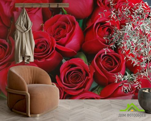выбрать Фотошпалери червоні троянди Фотошпалери Фотошпалери Квіти: квадратна, горизонтальна орієнтація на стіну