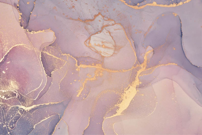 Фотообои Розовый fluid art с золотом