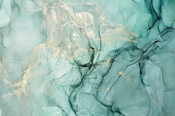 Фотообои Бирюзовый Fluid art