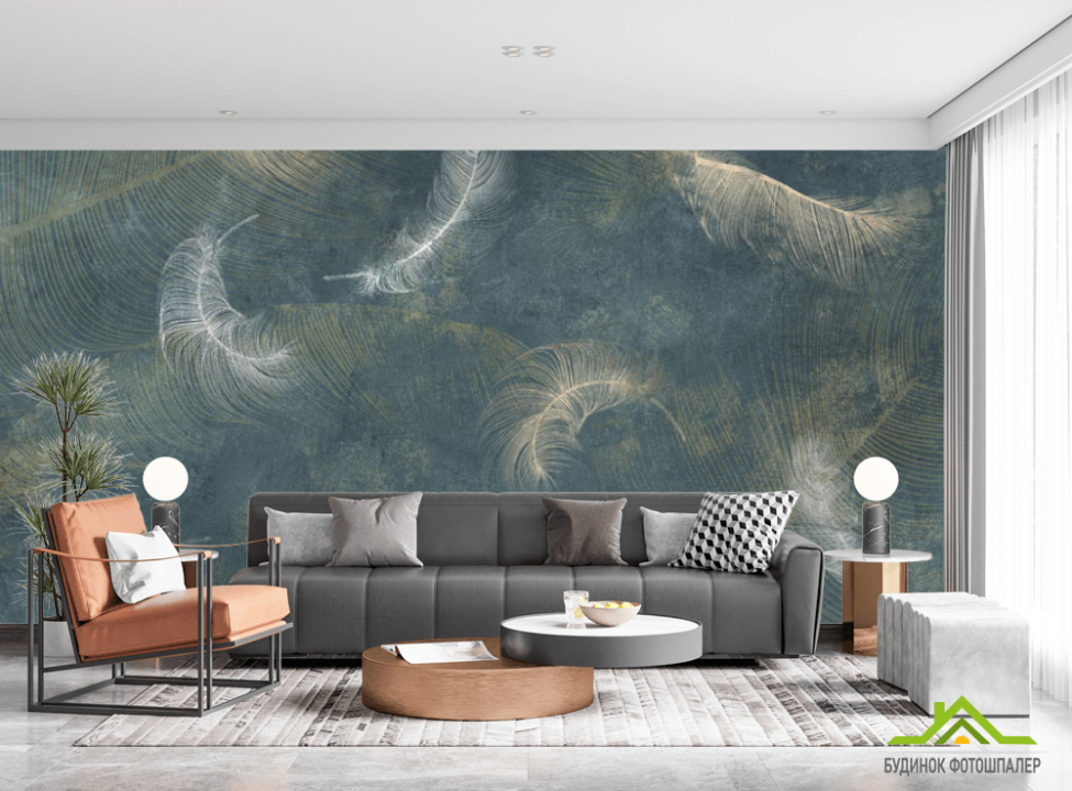выбрать Фотообои Абстрактное перо 3д Каталог фотообоев на стену