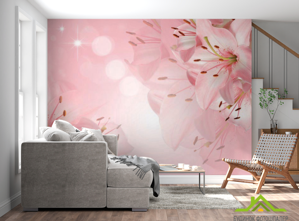 выбрать Фотообои Лилии 3д Каталог фотообоев на стену