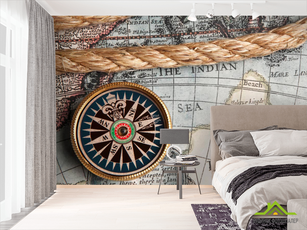 Фотошпалери Карта і компас