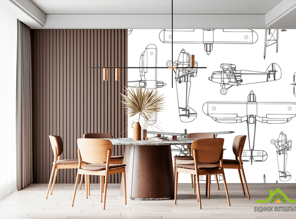 выбрать Фотообои Самолет в скандинавском стиле Каталог фотообоев на стену
