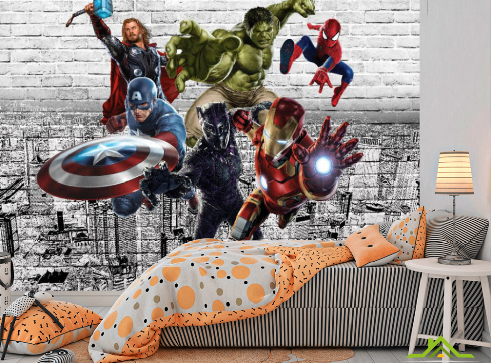 выбрать Фотошпалери супергерої в кімнату для хлопчика Каталог фотошпалер на стіну