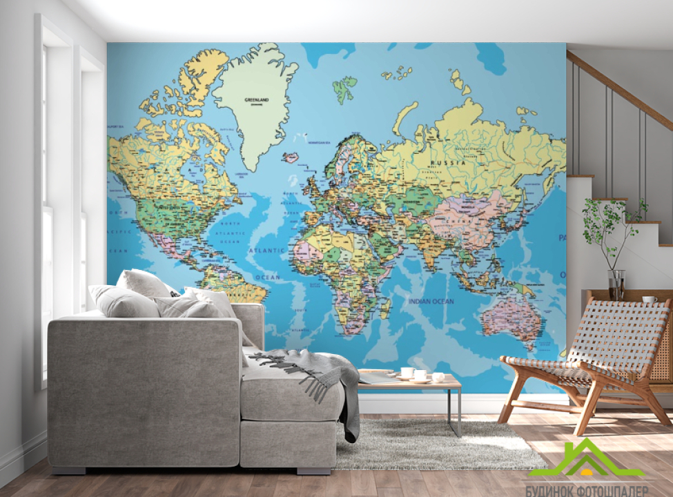 выбрать Фотообои Карта Каталог фотообоев на стену