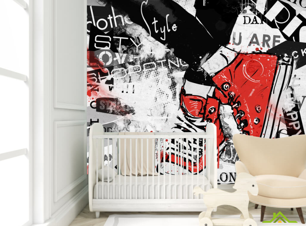 выбрать Фотообои графити кеды Фотообои для подростка на стену