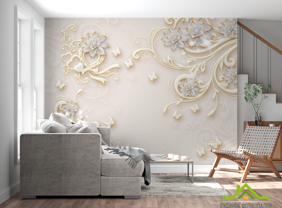 выбрать Фотошпалери Керамічні квіти з візерунками Каталог фотошпалер на стіну