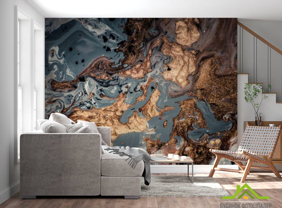 выбрать Фотошпалери Золотий флюїд Каталог фотошпалер на стіну