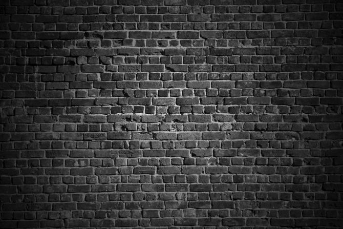 Фотошпалери Чорна стіна з цегли