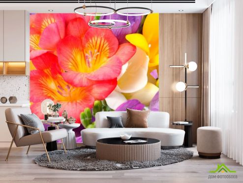 выбрать Фотообои Закругленные тюльпаны Фотообои Цветы на стену
