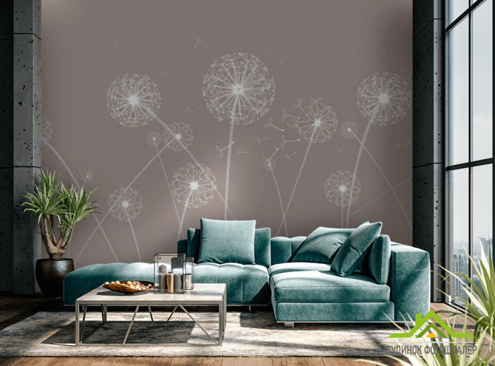 выбрать Фотошпалери кульбаби Каталог фотошпалер на стіну