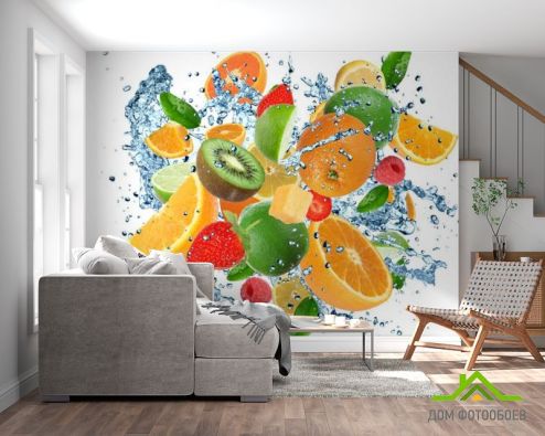 выбрать Фотообои Яркие фрукты Фотообои Фотообои Еда и напитки: горизонталная, горизонтальная ориентация на стену