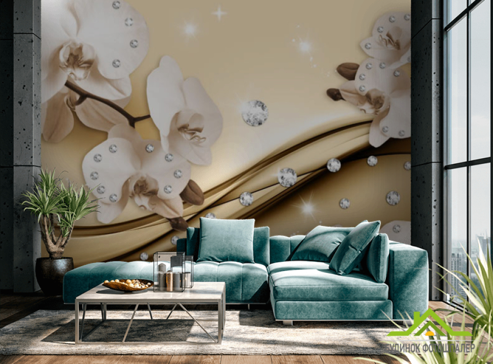 выбрать Фотошпалери 3D Квіти Орхідеї Каталог фотошпалер на стіну