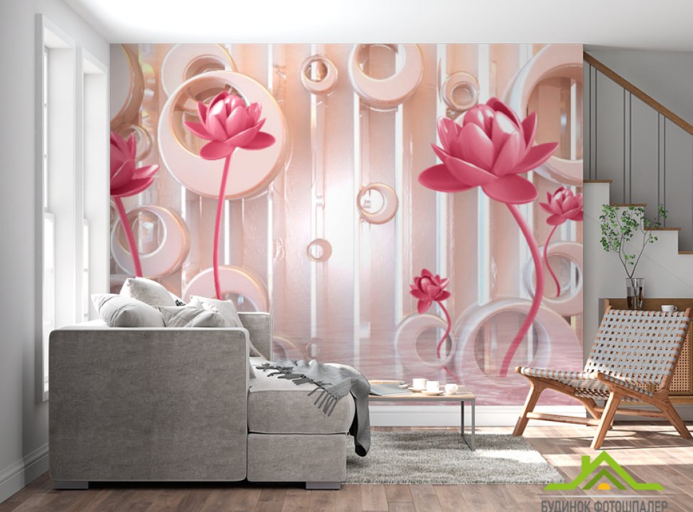 выбрать Фотообои Стереоскопические цветы Каталог фотообоев на стену
