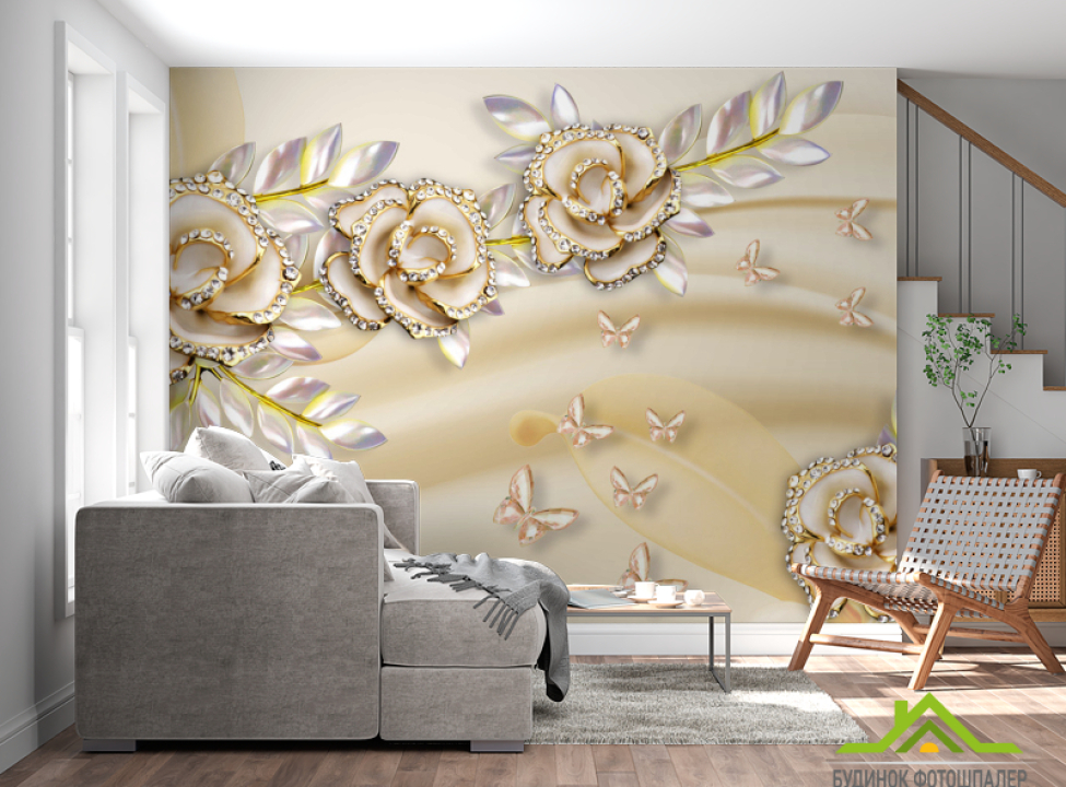 выбрать Фотошпалери Брокі в золоті Каталог фотошпалер на стіну